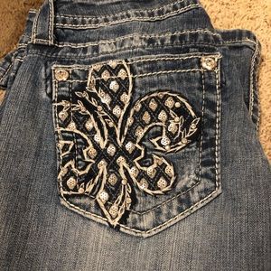Miss mes size 27 boot cut light wash